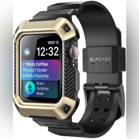 Rugged Protective Case w/Strap Bands Apple Watch Series 8/7/6/SE/5/4 [45/44mm] - Picture 3 of 7